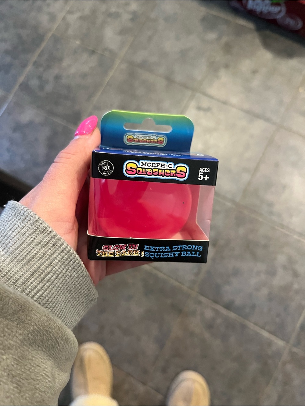 Target Morph-O Squashers Pink Glow Squishy Ball